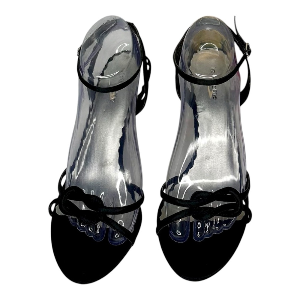 Liz Claiborne Ankle Strap Black Sandals Size 9